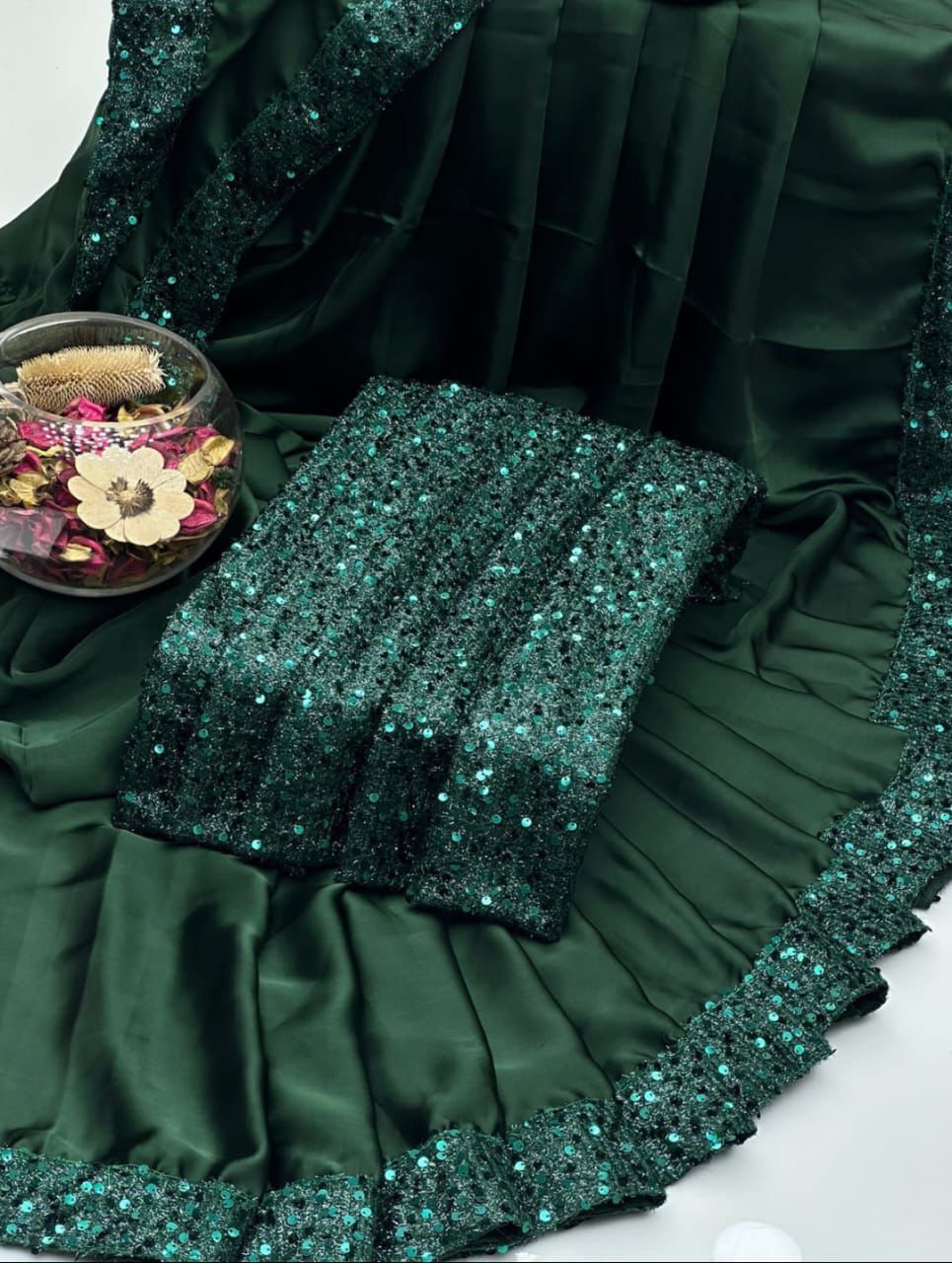Shamoze Silk Sequence Sari