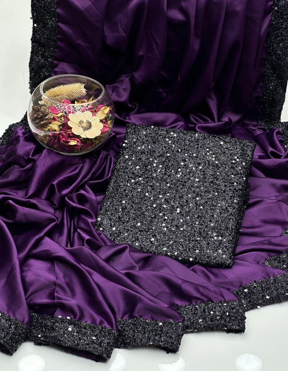Shamoze Silk Sequence Sari