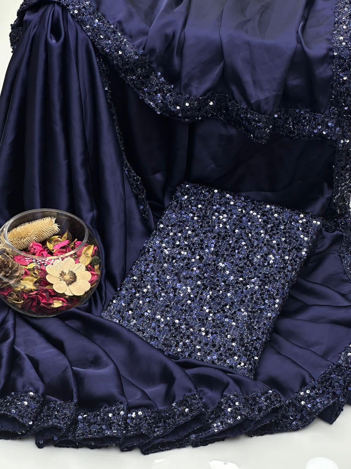 Shamoze Silk Sequence Sari