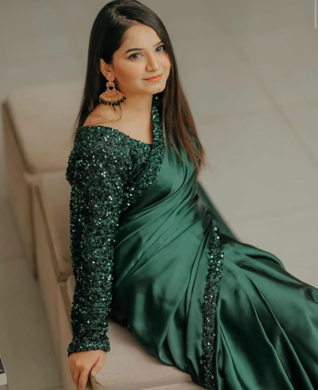 Shamoze Silk Sequence Sari