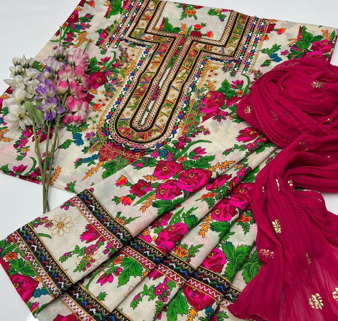 Marina Floral Print 3PC Dress