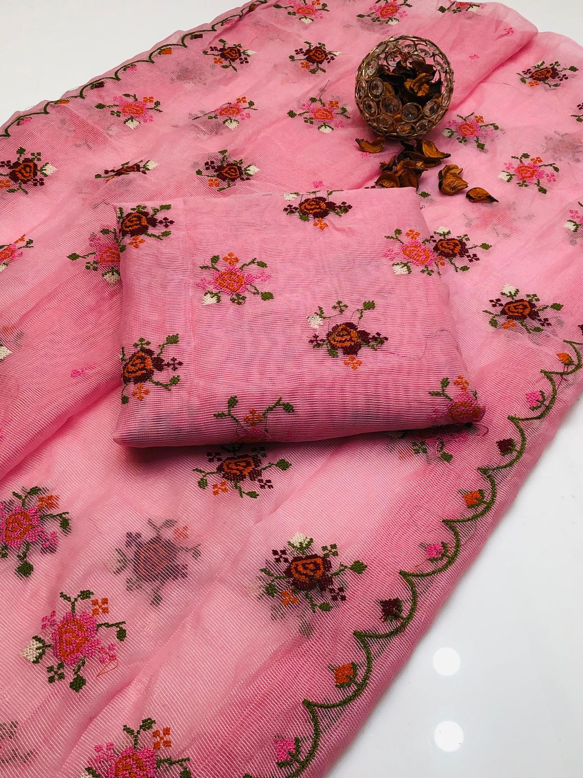 Khaadi net cross stitch work 2PC Dress