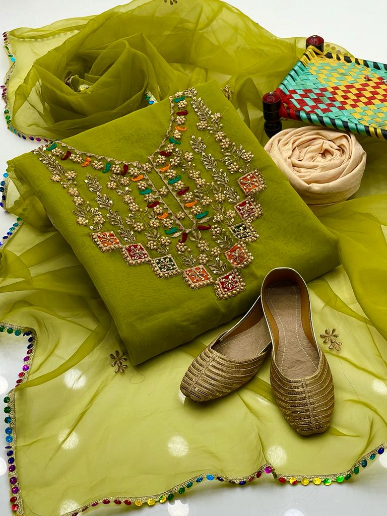 Organza Multi Applic 3PC Dress