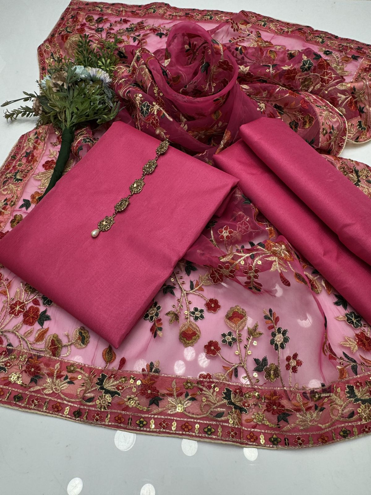 Heavy Indian Duppata 3pc Dresses
