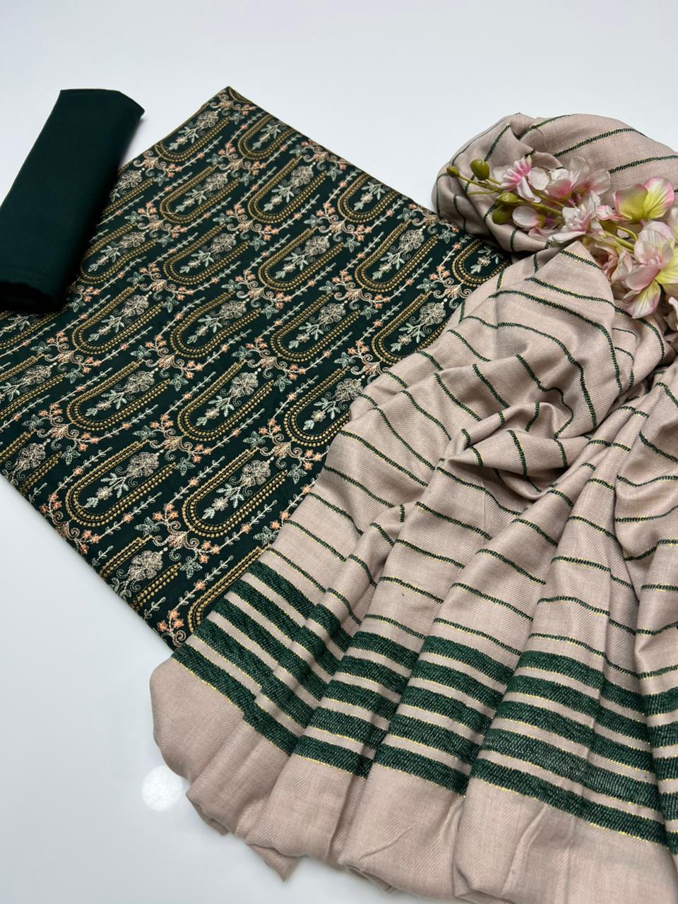Marena Embroidered with Sequence Work 3PC Dress