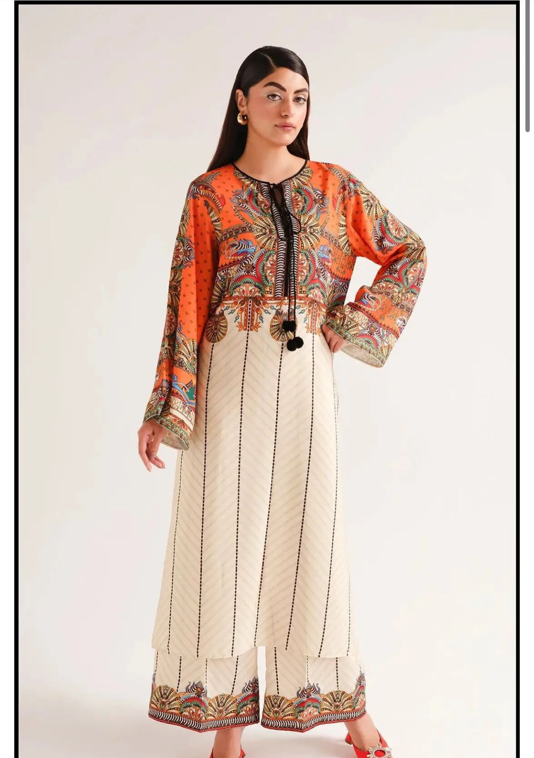 Shamoze Silk Digital print 3pc Dress