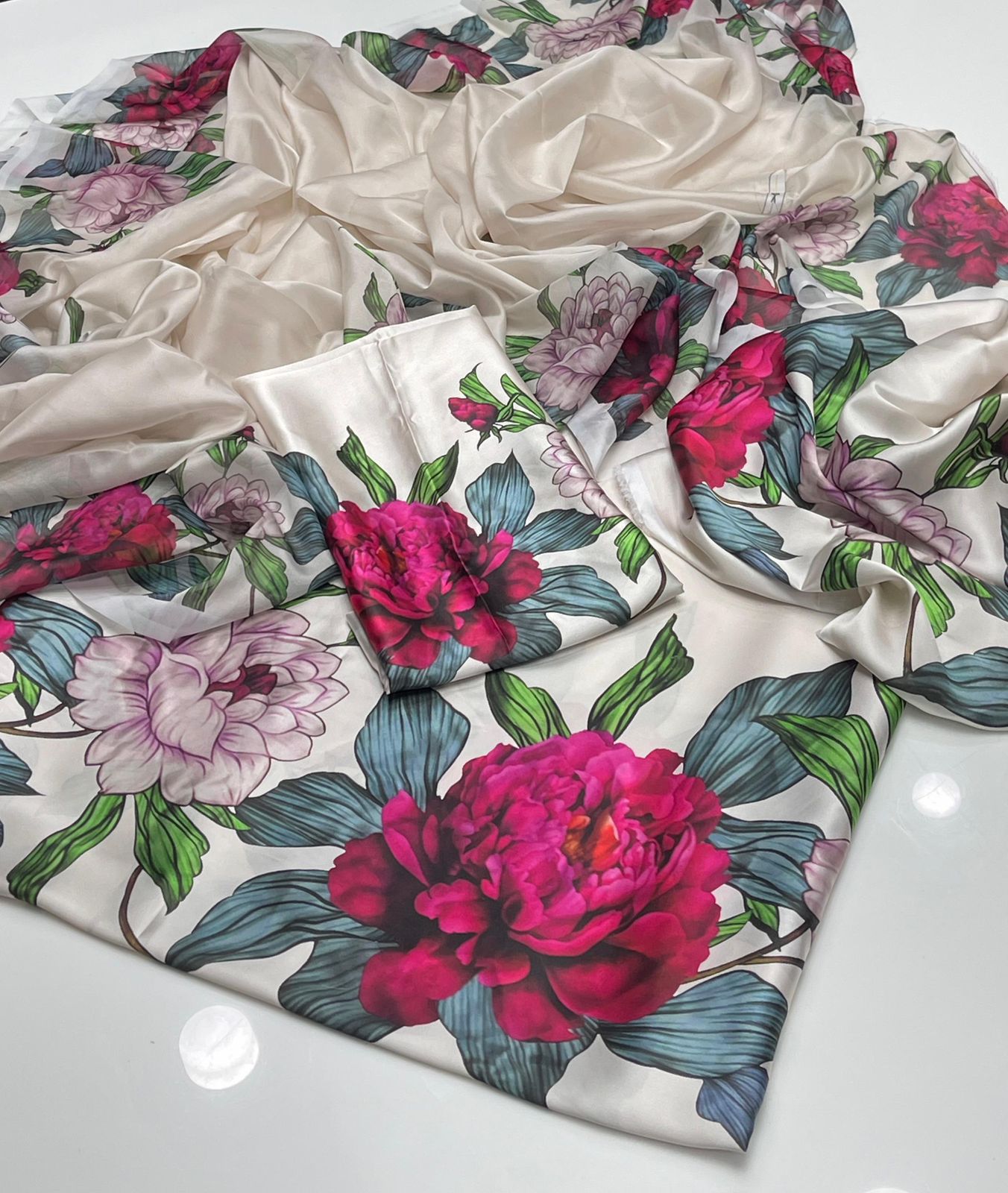 Shamoze Silk Digital print 3pc Dress