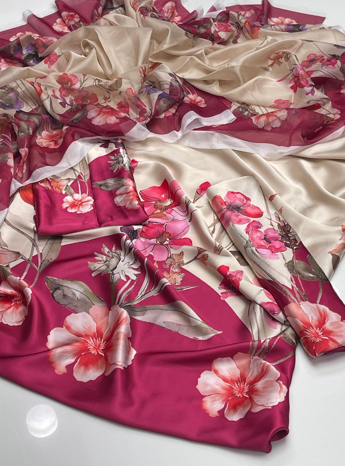 Shamoze Silk Digital print 3pc Dress
