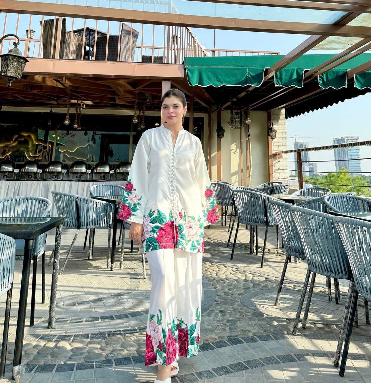Shamoze Silk Digital Print 3PC Dress