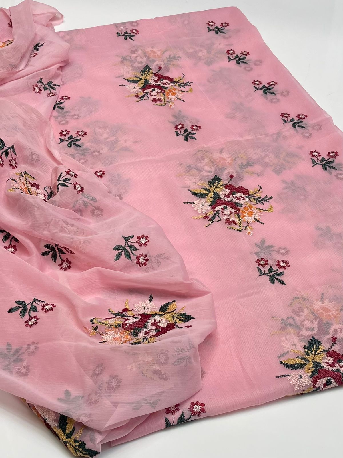 Soft Bamber Chiffon 2PC Dress