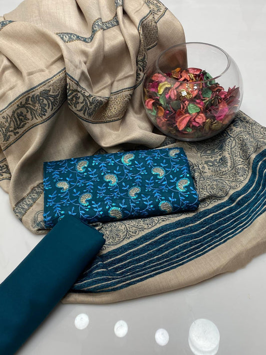 Bareeze Marina 3 PC Dress zinc