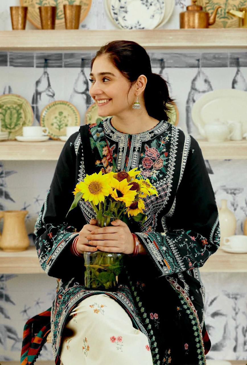 Shamoze Silk Digital Print 3PC Dress