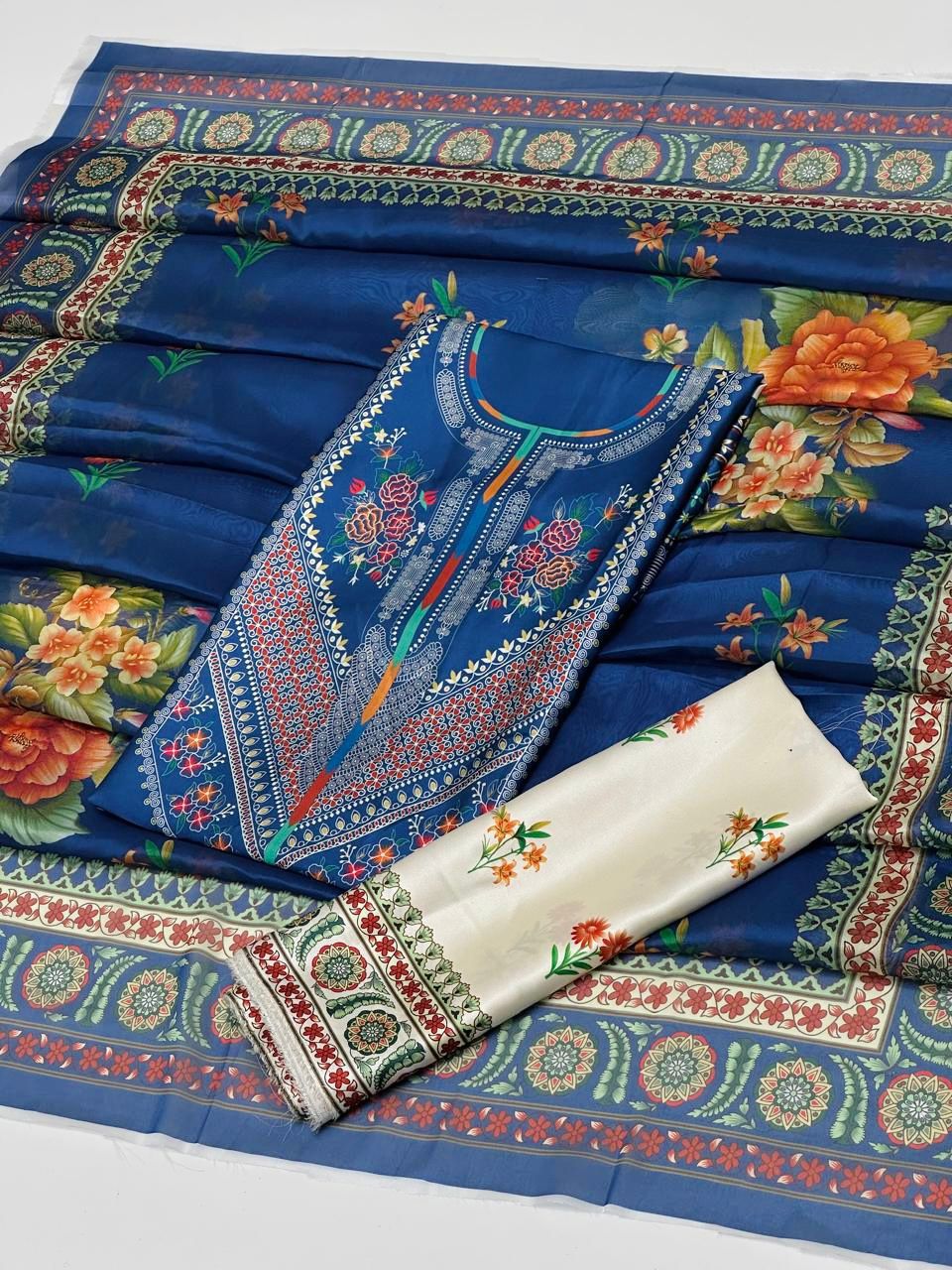 Shamoze Silk Digital Print 3PC Dress