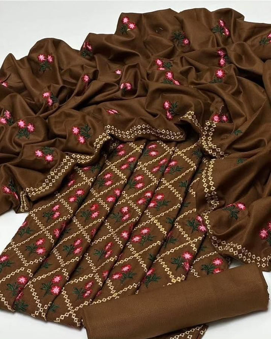 Dhanak 3pc dress Gold