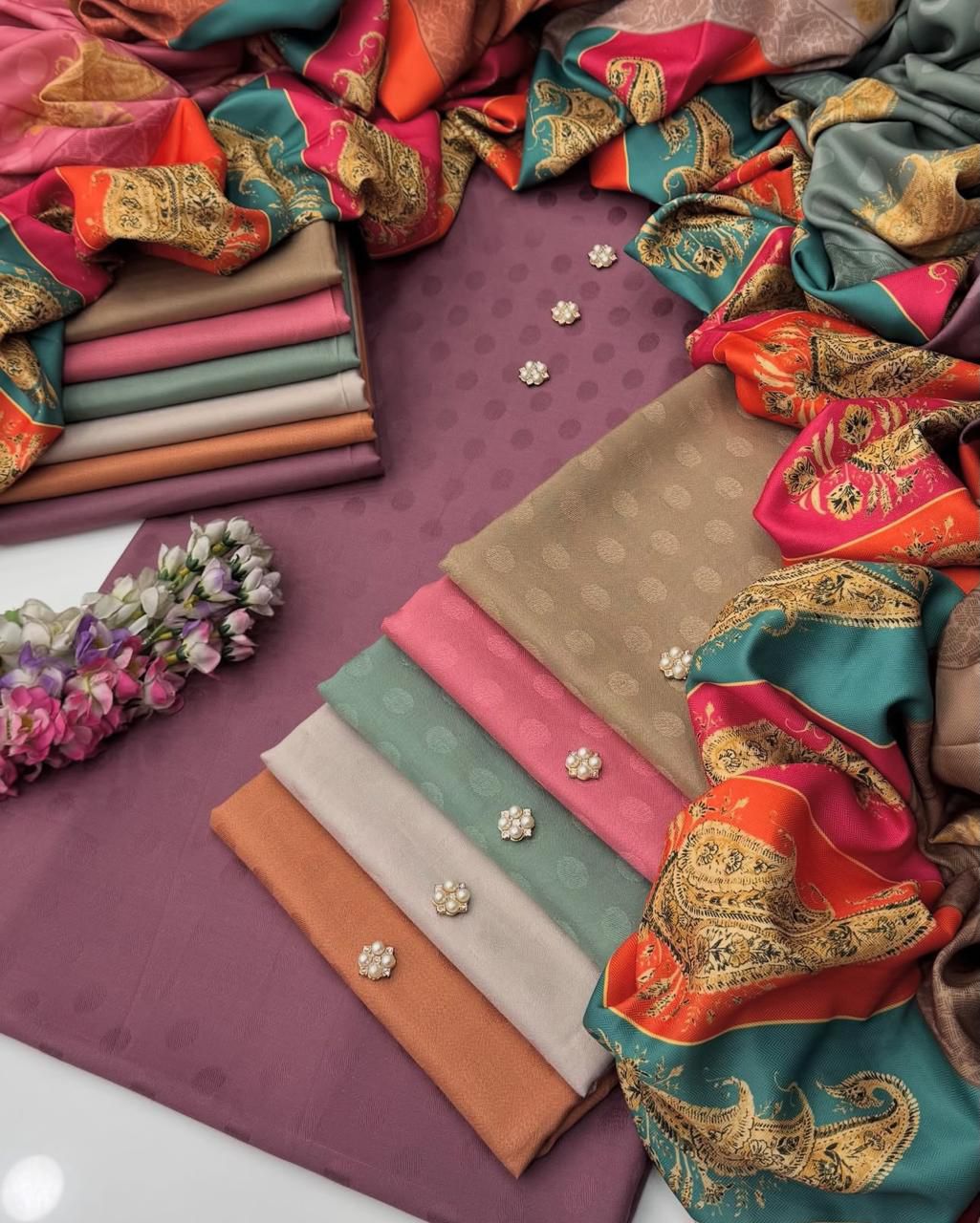 Beautiful Digital Printed Kalamkari 3Pc Dress 3