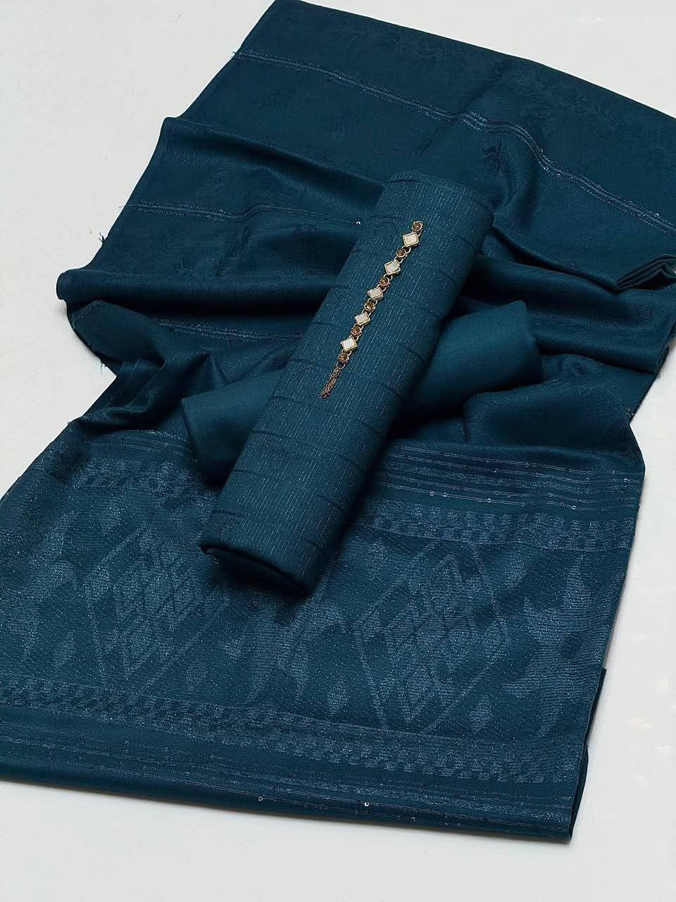 Dhanak Self Jaquard 3PC Dress