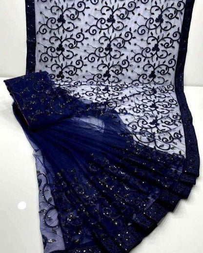 Soft Net Embroidered Saree Collection