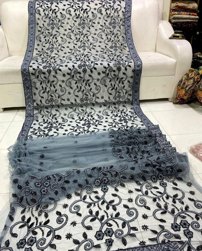 Soft Net Embroidered Saree Collection
