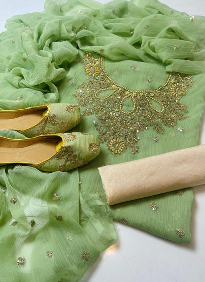 Shafon Boti Work Handmade 3PC Dress