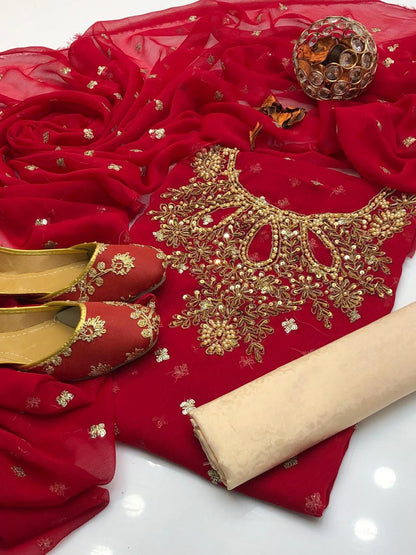 Shafon Boti Work Handmade 3PC Dress