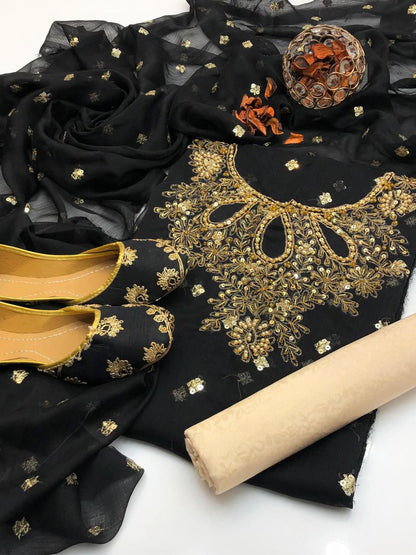 Shafon Boti Work Handmade 3PC Dress