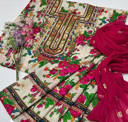 Marina Floral Print 3PC Dress
