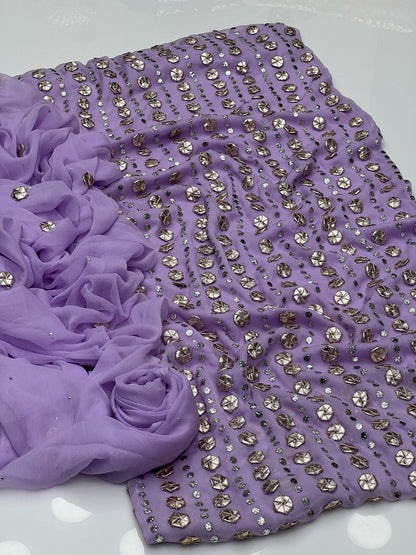 Handmade Gotta Mukesh 2Pc Dress