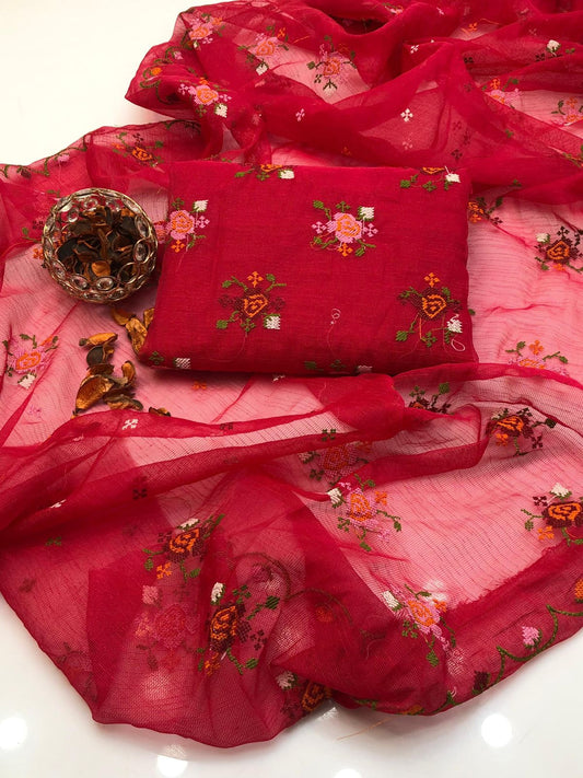 Khaadi net cross stitch work 2PC Dress