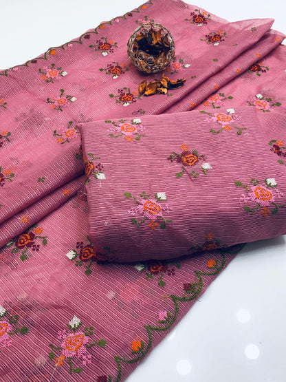 Khaadi net cross stitch work 2PC Dress