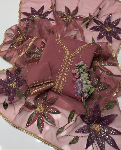 handwork Stones And beads work 2PC Dress