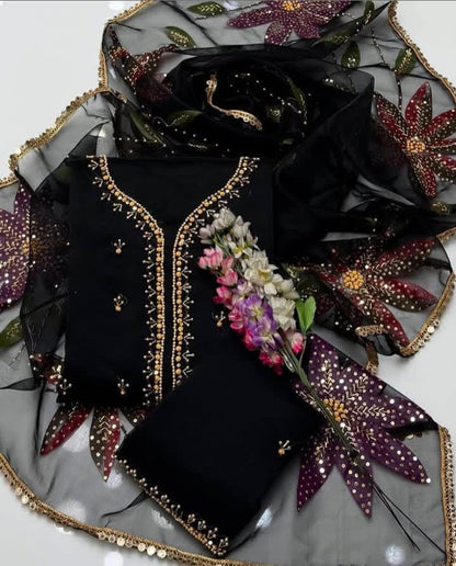 handwork Stones And beads work 2PC Dress