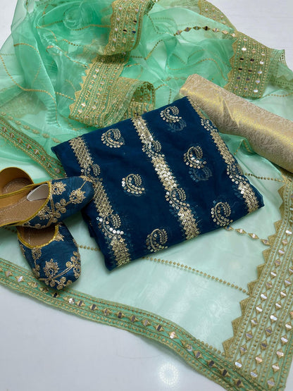 Organza Embroidered 3PC Dress