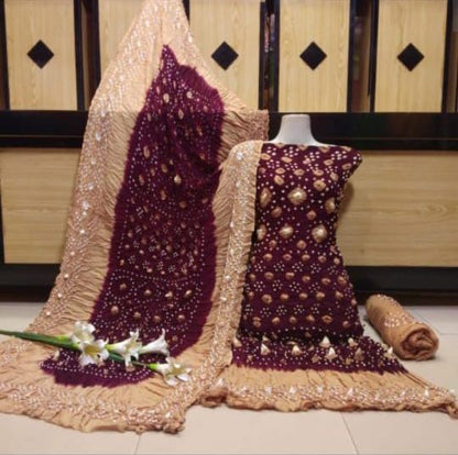 Linan Chunri  4PC Dress