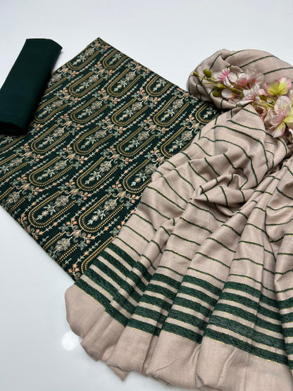 Marena Embroidered with Sequence Work 3PC Dress
