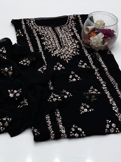Bamber Chiffon Gota Work 2PC Dress