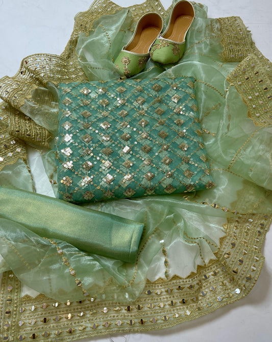 Soft Organza Embroidered 3PC Dress