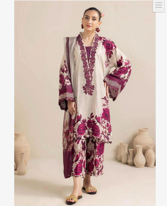 Shamoze Silk Digital print 3pc Dress