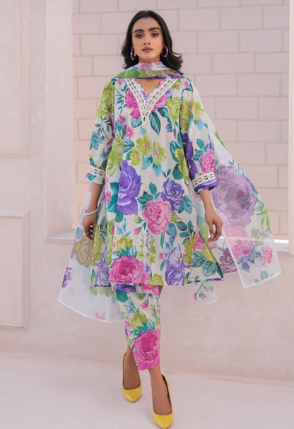 Shamoze Silk Digital print 3pc Dress