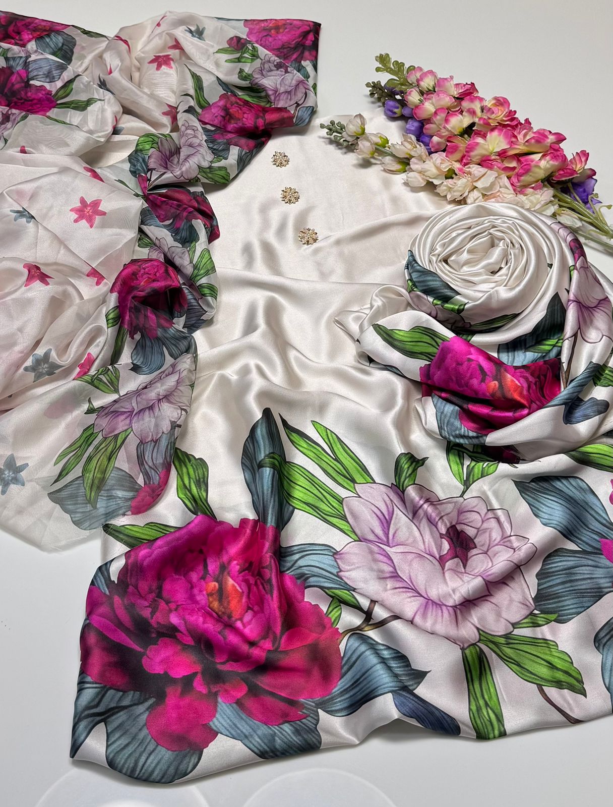 Shamoze Silk Digital Print 3PC Dress