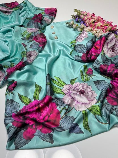 Shamoze Silk Digital Print 3PC Dress