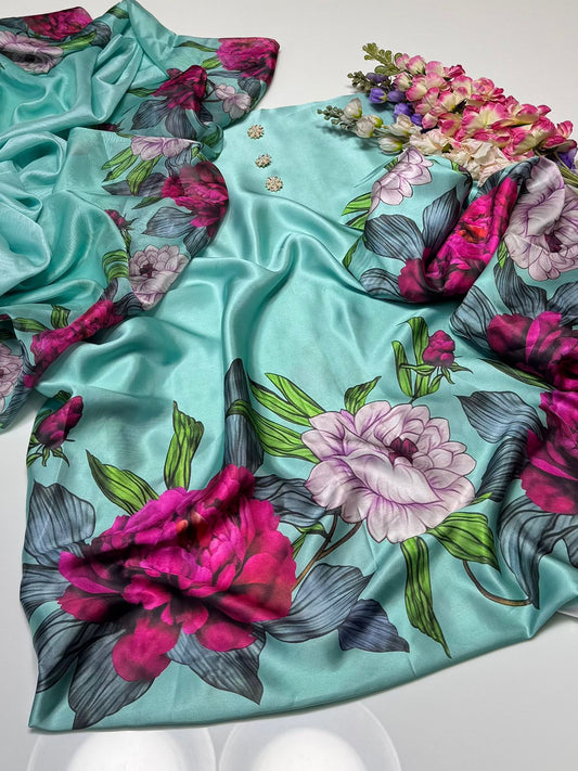 Shamoze Silk Digital Print 3PC Dress