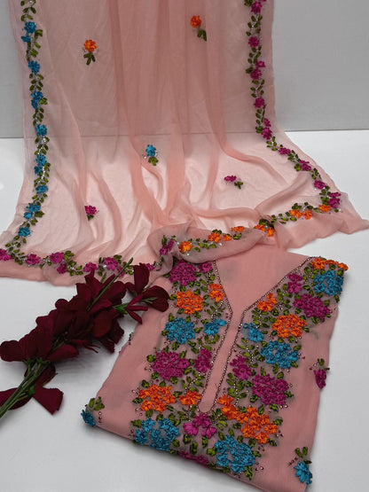 Bamber chiffon Handmade 2PC Dress