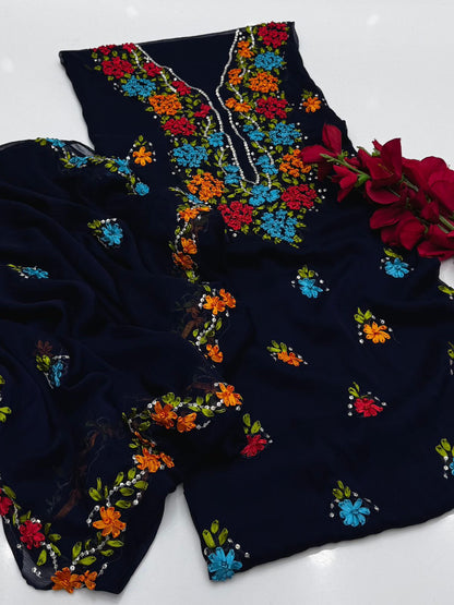Bamber chiffon Handmade 2PC Dress