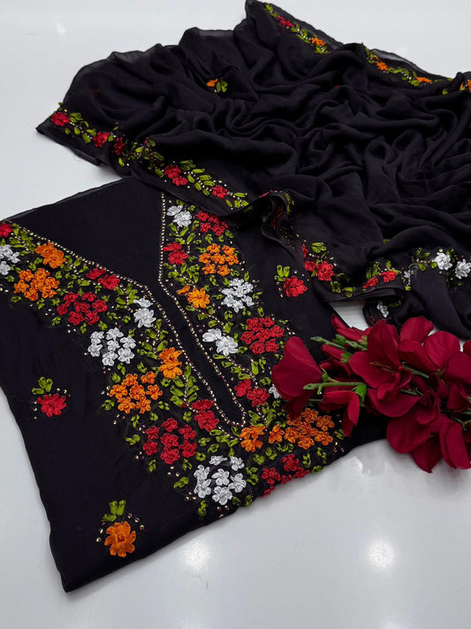 Bamber chiffon Handmade 2PC Dress
