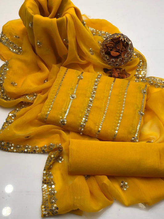 Shafon embroidered 3PC Dress