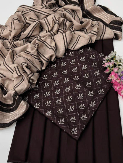 Marina Lilen Embroidery 3PC Dress