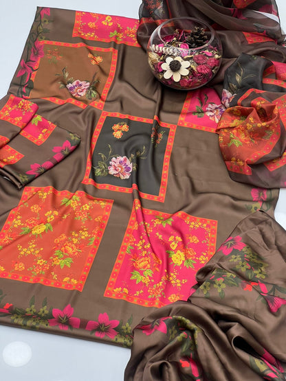 Shamoze Silk Digital Print 3PC Dress