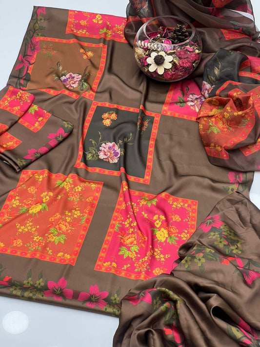 Shamoze Silk Digital Print 3PC Dress