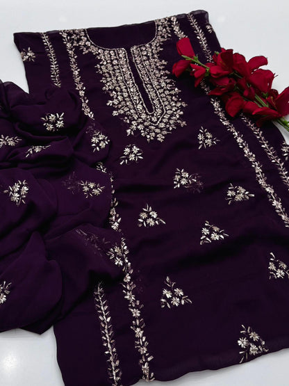 Bamber Chiffon Gota Work 2PC Dress