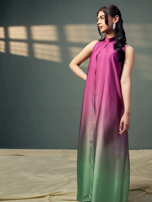 Shmoz Silk Digital Print Tye ‘N’ Dye 3PC Dress